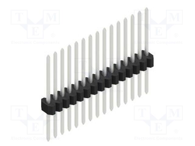 Connector: pin strips; pin header; male; PIN: 15; 1.27mm; THT; 1x15