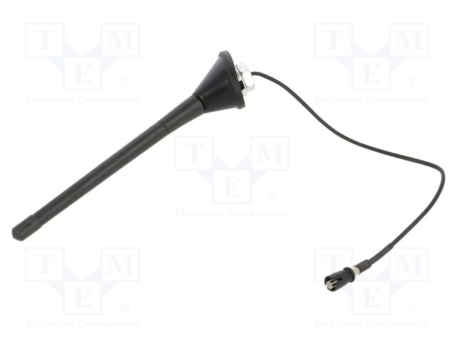Antenna; car top; 175mm; AM,FM; VW; with amplifier; 0.3m