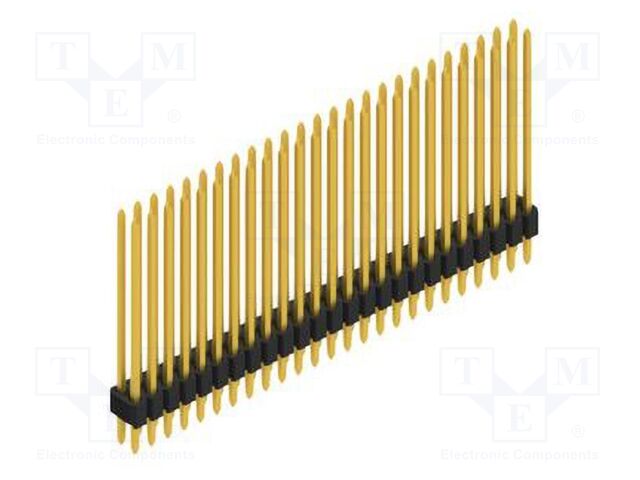 Connector: pin strips; pin header; male; PIN: 50; 1.27mm; THT; 2x25