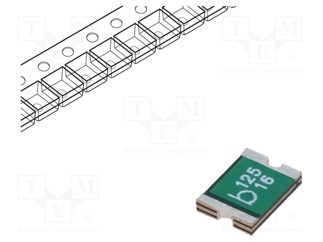 Fuse: PTC polymer; 1.25A; Imax: 100A; Case: 1812; 0ZCG