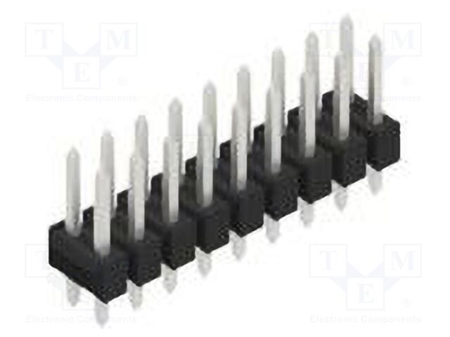 Connector: pin strips; pin header; male; PIN: 18; 2.54mm; THT; 2x9