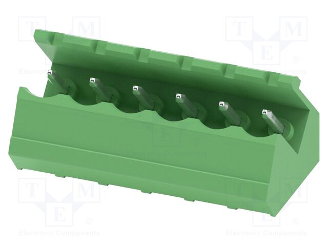 PCB headers, nominal cross section: 2.5 mm?, color: green, n
