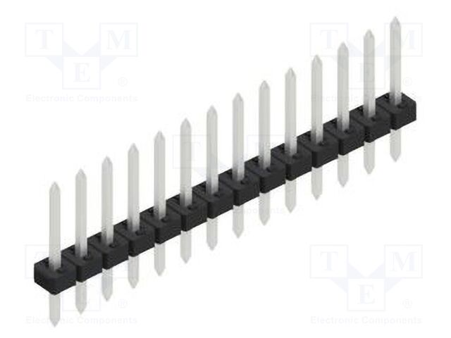 Connector: pin strips; pin header; male; PIN: 14; 2mm; THT; 1x14