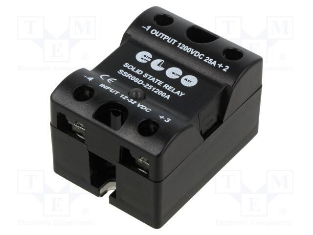 Relay: solid state; Ucntrl: 12÷32VDC; 25A; 5÷1200VDC; -20÷80°C