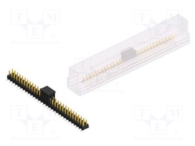 Connector: pin strips; pin header; male; PIN: 60; 2.54mm; SMT; 2x30