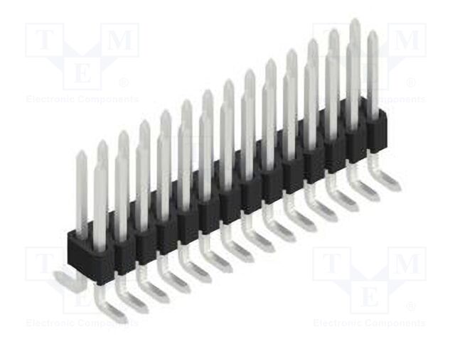 Connector: pin strips; pin header; male; PIN: 28; 1.27mm; SMT; 2x14