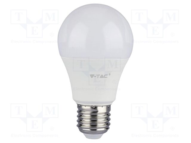 LED lamp; white warm; E27; 220÷240VAC; 1055lm; P: 11W; 200°; 3000K