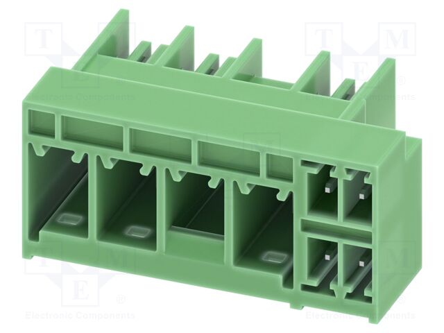 PCB hybrid header, nominal cross section: 6 mm?, color: gree