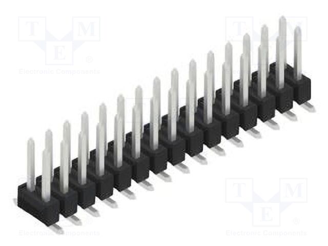 Connector: pin strips; pin header; male; PIN: 30; 2.54mm; SMT; 2x15