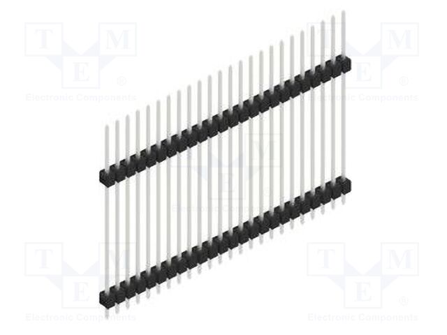 Connector: pin strips; pin header; male; PIN: 24; 2.54mm; THT; 1x24