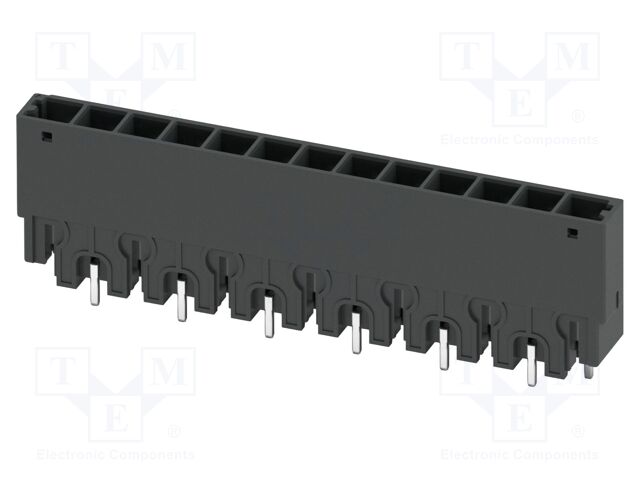 PCB headers, nominal cross section: 4 mm2, color: black, nom