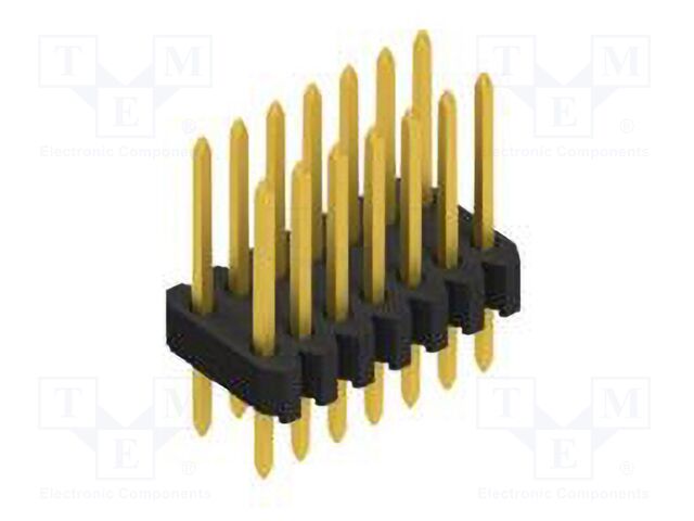 Connector: pin strips; pin header; male; PIN: 14; 1.27mm; THT; 2x7
