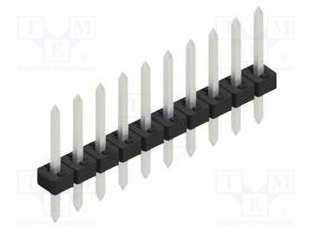 Connector: pin strips; pin header; male; PIN: 10; 2mm; THT; 1x10