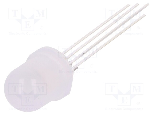 LED; 8mm; tricolour; RGB; Features: programmable