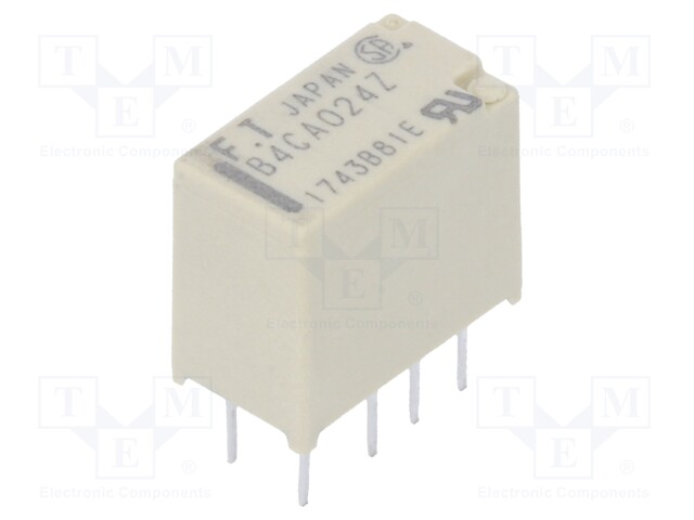 Relay: electromagnetic; DPDT; Ucoil: 24VDC; 0.3A/125VAC; 1A/30VDC