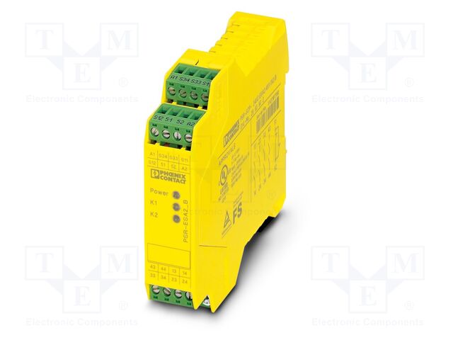 Module: safety relay; 24VDC; IN: 4; for DIN rail mounting; IP20