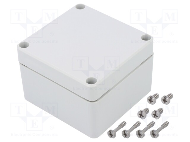 Enclosure: multipurpose; X: 80mm; Y: 82mm; Z: 55mm; EURONORD; grey
