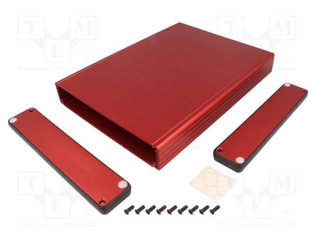 Enclosure: with panel; 1455; X: 165mm; Y: 220mm; Z: 30mm; aluminium