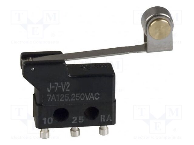 Microswitch SNAP ACTION; with lever (with roller); SPDT; Pos: 2