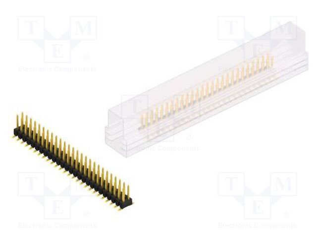 Connector: pin strips; pin header; male; PIN: 52; 2.54mm; SMT; 2x26