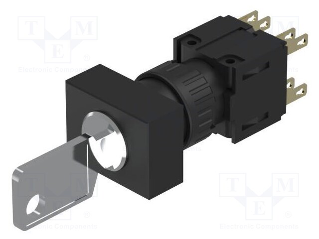 Switch: rotary with key; Stabl.pos: 3; NC x2 + NO x2; Pos: 3; 51