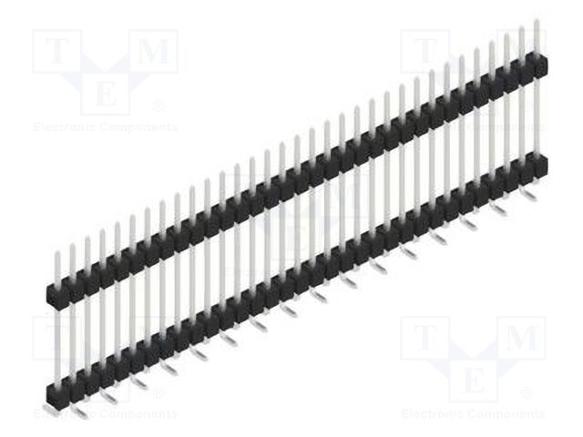 Connector: pin strips; pin header; male; PIN: 33; 2.54mm; SMT; 1x33