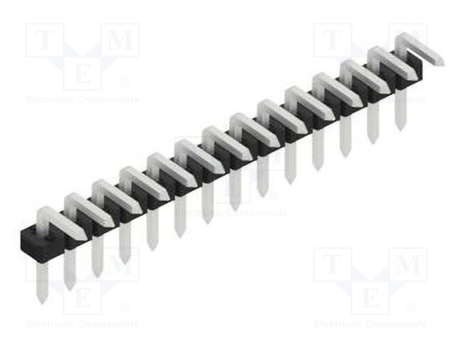 Connector: pin strips; pin header; male; PIN: 14; 2mm; THT; 1x14