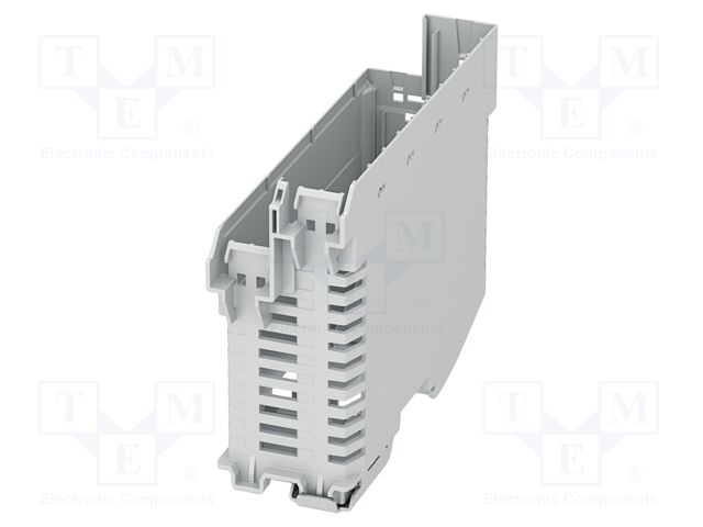 Enclosure base; grey; UL94V-0; ME-IO 37,6; for DIN rail mounting