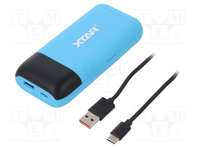 Charger: for rechargeable batteries; Li-Ion; 3.6/3.7V; 5VDC