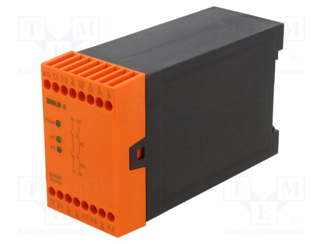 Automation module: safety relay; 24VDC; for DIN rail mounting