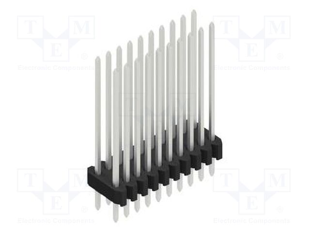 Connector: pin strips; pin header; male; PIN: 20; 1.27mm; THT; 2x10