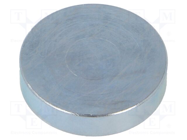 Magnet: permanent; samarium, cobalt; 220N; Ø: 32mm; H: 7mm; steel
