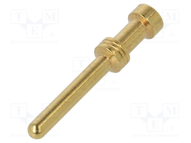 Contact; male; 1.5mm2; 16AWG; gold-plated; crimped; bulk; for cable
