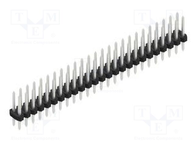 Connector: pin strips; pin header; male; PIN: 50; 2mm; THT; 2x25