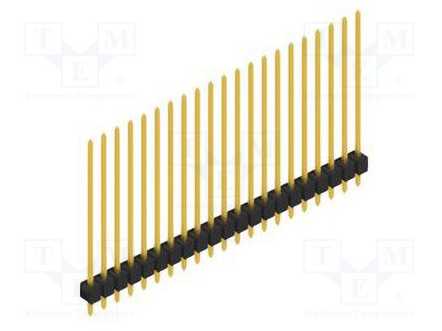 Connector: pin strips; pin header; male; PIN: 21; 2.54mm; THT; 1x21