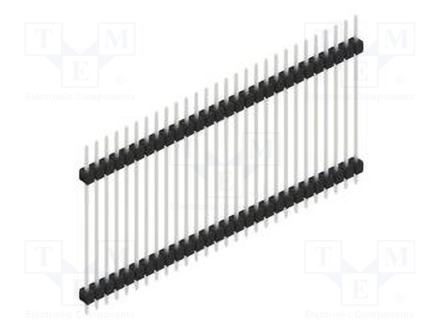 Connector: pin strips; pin header; male; PIN: 28; 2.54mm; THT; 1x28