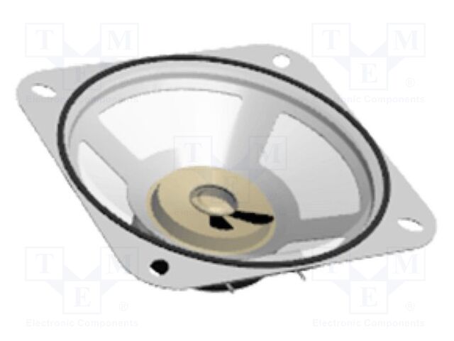 Loudspeaker; general purpose; 3W; 8Ω; 102.4x102.4x36.2mm; 13kHz