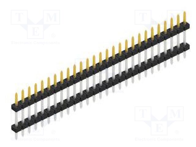 Connector: pin strips; pin header; male; PIN: 27; 2mm; THT; 1x27