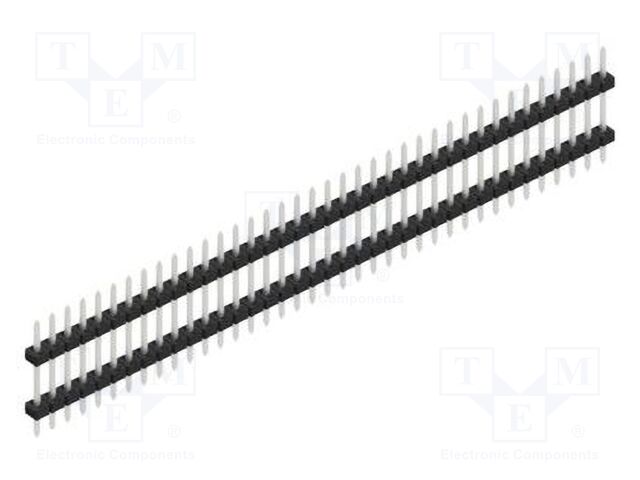 Connector: pin strips; pin header; male; PIN: 38; 2mm; THT; 1x38