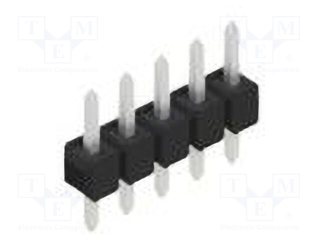 Connector: pin strips; pin header; male; PIN: 5; 2.54mm; THT; 1x5