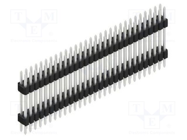 Connector: pin strips; pin header; male; PIN: 58; 1.27mm; THT; 2x29