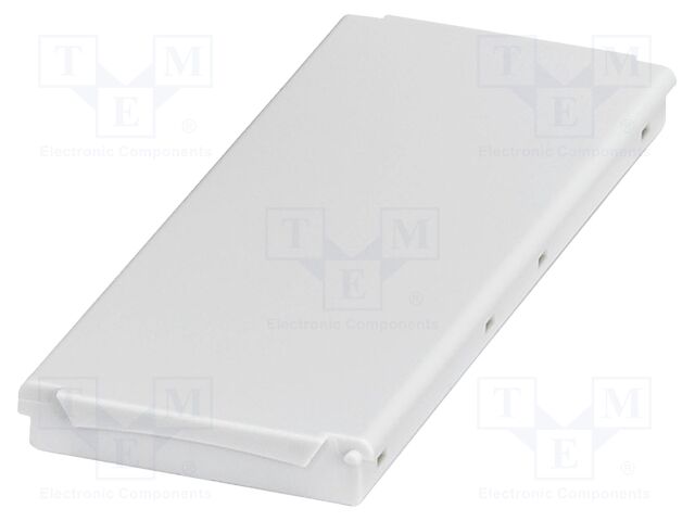 Cover; grey; UL94V-0; BC 107,6; polycarbonate; snap-fastener