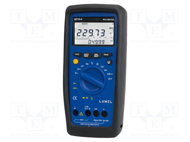 Digital multimeter; LED,bargraph; 2,8x/s; I DC: 66m÷16A