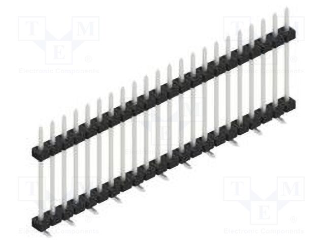 Connector: pin strips; pin header; male; PIN: 22; 2mm; SMT; 1x22
