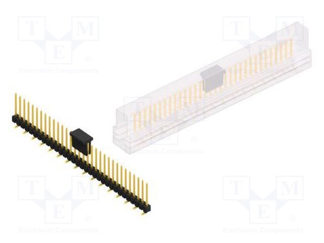 Connector: pin strips; pin header; male; PIN: 32; 2.54mm; SMT; 1x32
