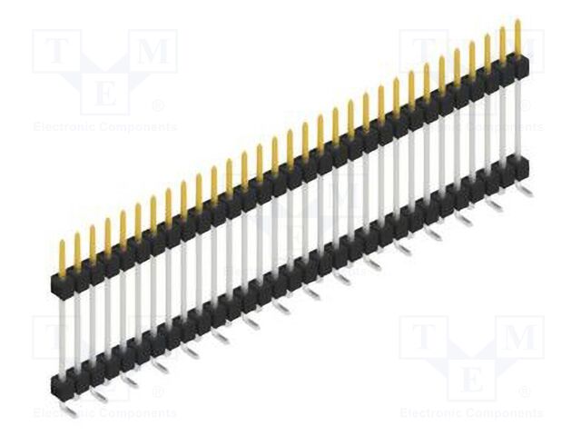 Connector: pin strips; pin header; male; PIN: 31; 2.54mm; SMT; 1x31