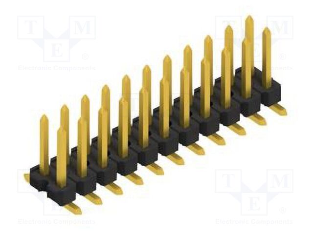 Connector: pin strips; pin header; male; PIN: 22; 2.54mm; SMT; 2x11
