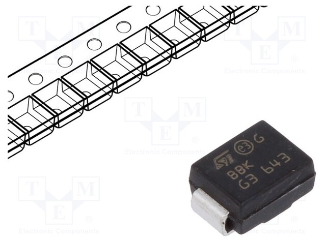 Diode: transil; 600W; 30.4V; 14.9A; bidirectional; SMB