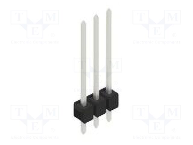 Connector: pin strips; pin header; male; PIN: 3; 2.54mm; THT; 1x3