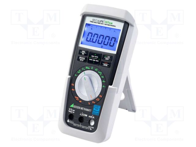 Digital multimeter; IR; LCD; VDC: 100mV,1V,10V,100V,1kV; IP65
